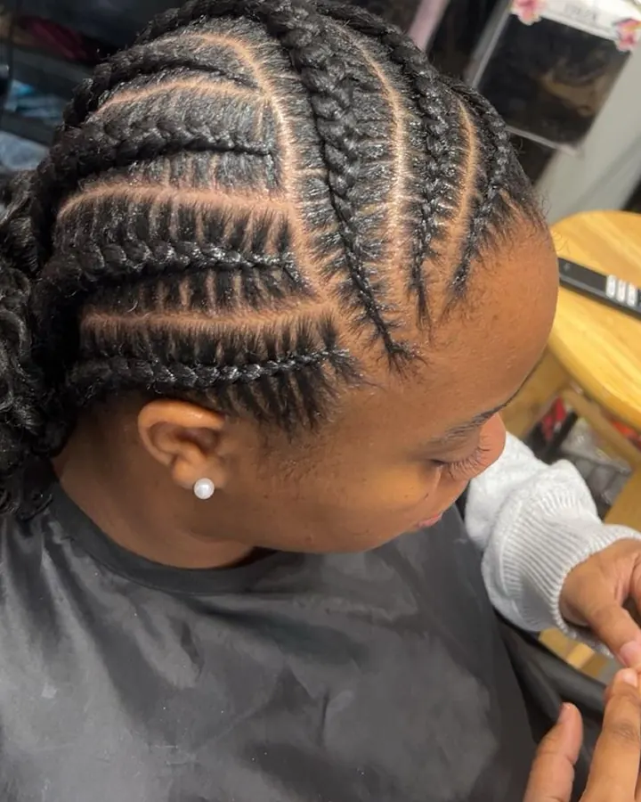 Stitch cornrows