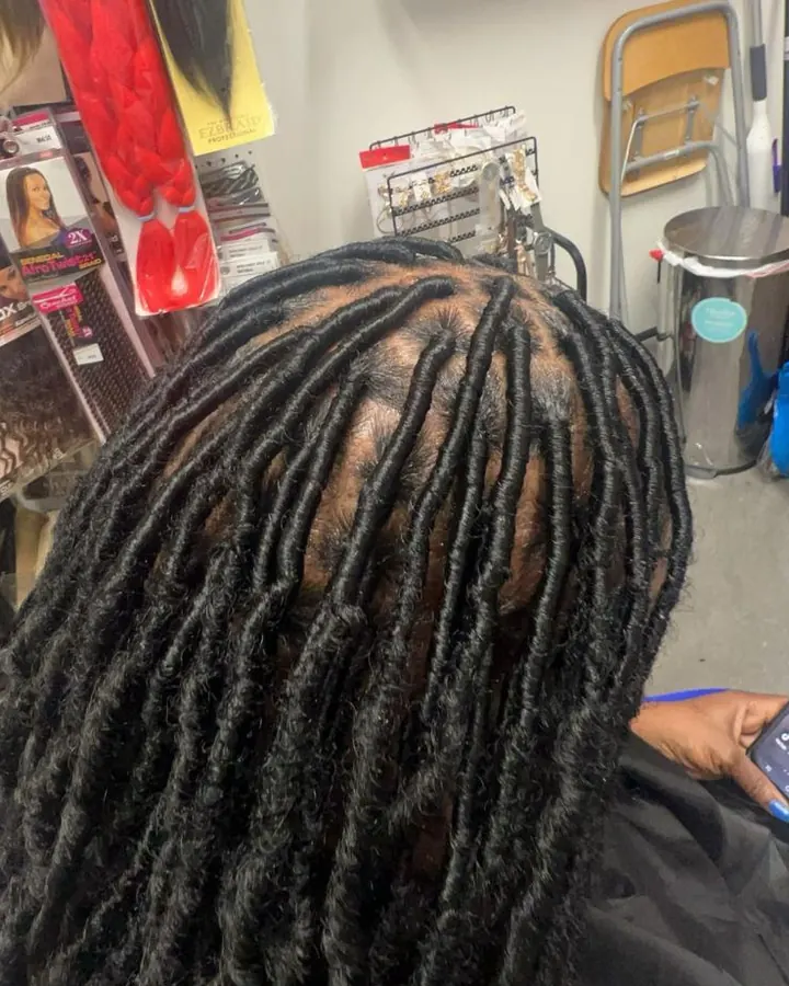 Locs with fresh parts